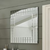 (T51) 600x600mm Mosaic Mirror Our contemporary Mosaic square mirror offers an eye catching focal