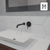 (I223) Iker Basin Mixer Tap.RRP £299.99. Luxurious matte black finish Wall mounted style is simple