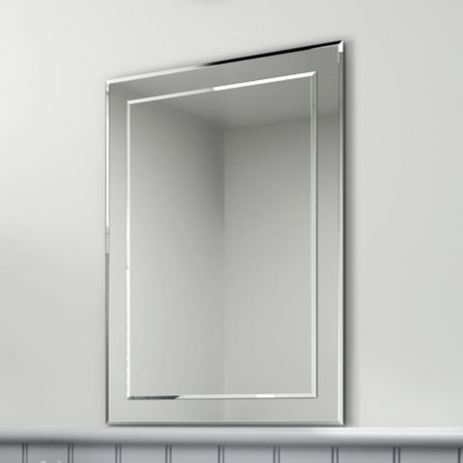 (T205) : 500x700mm Bevel Mirror. RRP £79.99. Enjoy reflection perfection with our 500x700 Bevel - Image 3 of 3