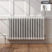 (T180) 600x1000mm White Triple Panel Horizontal Colosseum Traditional Radiator RRP £383.99 For an