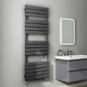 (T75) 1600x600mm Anthracite Flat Panel Ladder Towel Radiator RRP £474.99 Attention to detail is