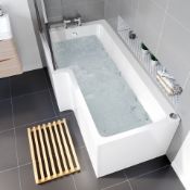 (J37) Whirlpool Bath Left Hand L Shaped 14 Jets - 1700x700x510mm. Enjoy the proven therapeutic