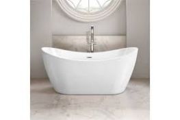 (J131) 1700mmx710mm Caitlyn Freestanding Bath. Visually simplistic to suit any bathroom interior