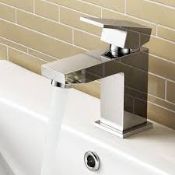 (J138) Harper Cloakroom Tap. Chrome plated solid brass with chrome effect bracket Deck mounted