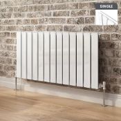 (J88) 450x988mm Gloss White Single Flat Panel Horizontal Radiator RRP £274.99 Attention to detail is