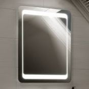 (J127) 800x600mm Quasar Illuminated LED Mirror. RRP £349.99. Energy efficient LED lighting with IP44