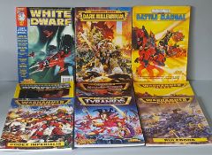 Vintage Retro 9 x Gaming Book Includes Warhammer, Codex and White Dwarf Books