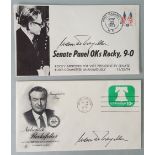 Vintage 2 x First Day Covers 1974 With Signatures USA Vice President Nelson Rockerfeller