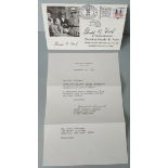 Vintage Autograph 1976 USA President Gerald Ford on First Day Cover & Letter of Authenticity