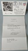 Vintage Autograph 1976 USA President Gerald Ford on First Day Cover & Letter of Authenticity