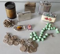 Antique Vintage Parcel Lighters Costume Jewellery & Wray of London Lense