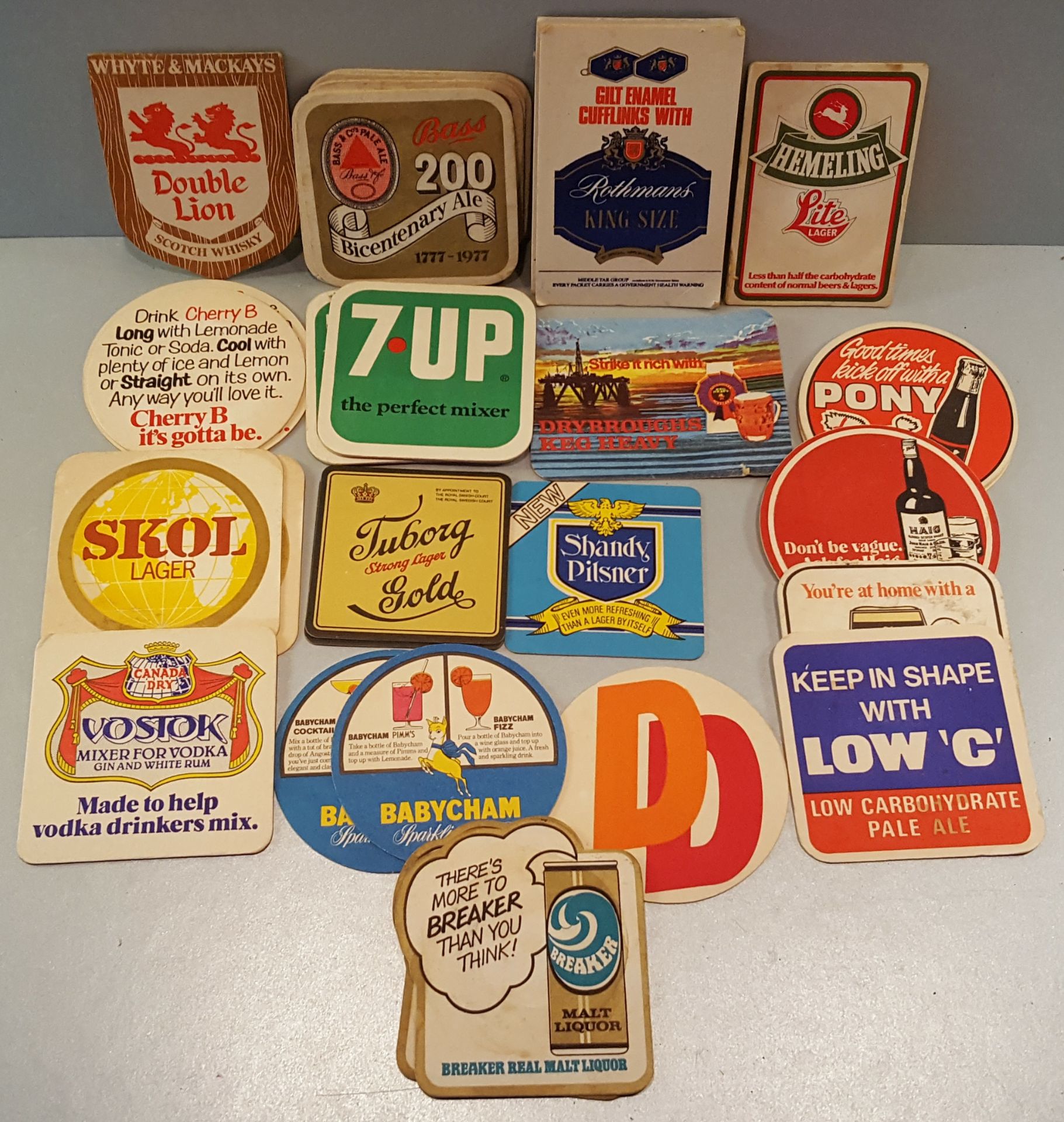 Vintage Retro Collectable Beer Mats & Cigarette Boxes Parcel of 50 NO RESERVE