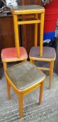 Retro Vintage G-Plan Chairs Tiled Coffee Table & Stools NO RESERVE