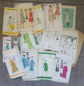 Vintage Retro 18 x Dress & Clothes Patterns c1970's and Parcel of Dolls Clothes