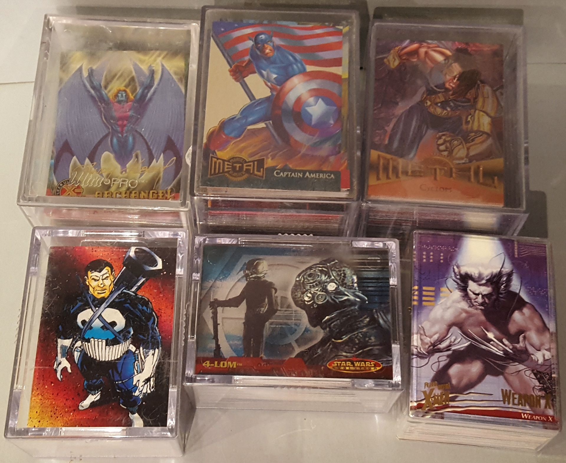 Vintage Retro Marvel Trading Cards Assorted Sets & Part Sets Approx 600 Cards Includes Star Wars