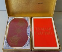 Vintage Retro Collectors De La Rue London Playing Cards English Electric NO RESERVE