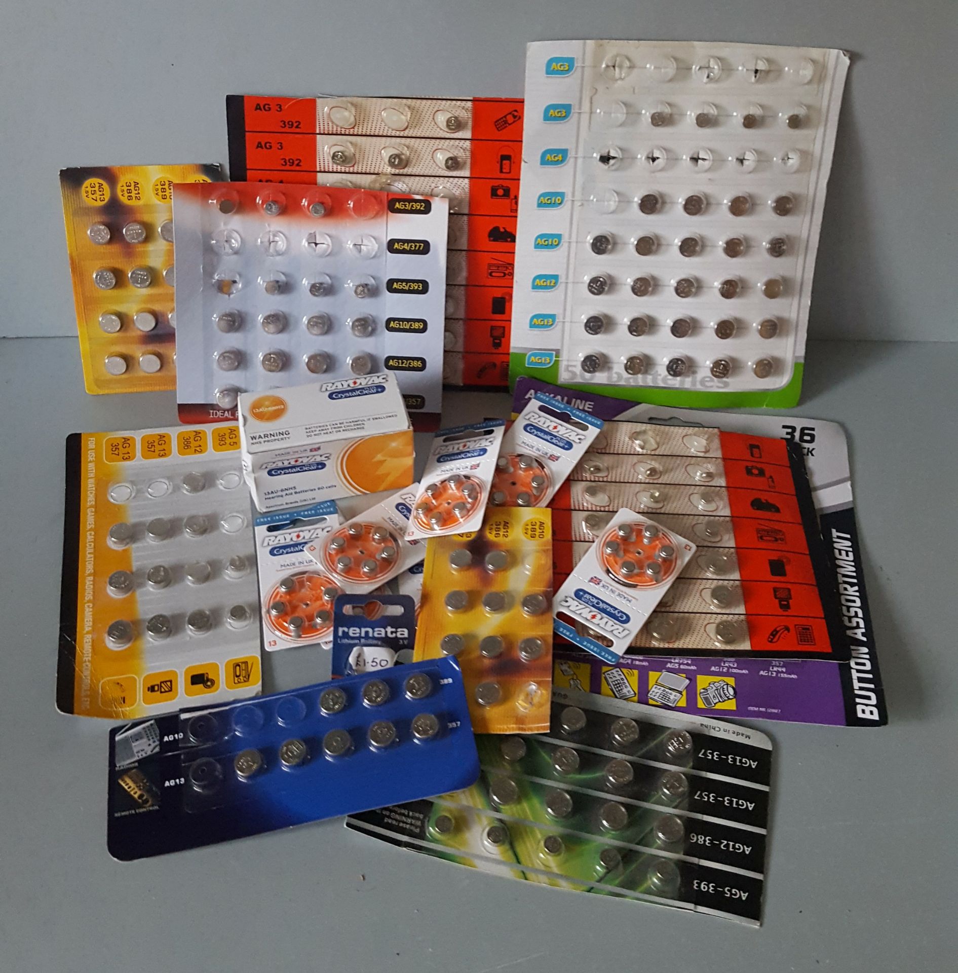 Approx 75 Assorted Watch & Clock Batteries