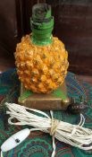 Vintage Retro Kitch Britvic Pineapple Lamp