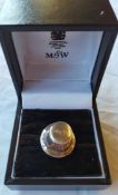 Sterling Silver Mappin & Webb Premiership Man of The Match Football Stud Hallmarked 2005