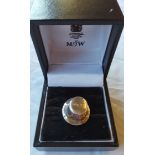 Sterling Silver Mappin & Webb Premiership Man of The Match Football Stud Hallmarked 2005