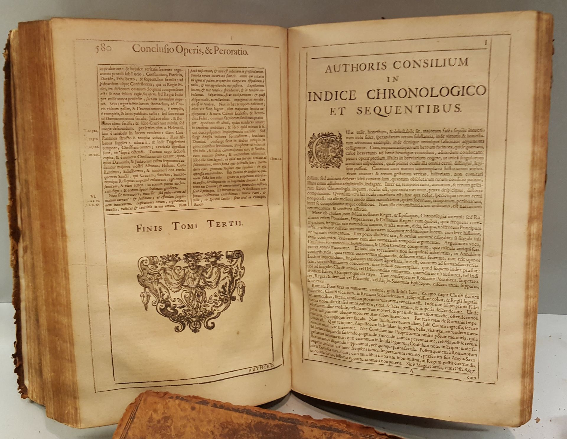 Antique 3 Volumes 1663 Michaelis Alfordi Annales Ecclesiastici Et Civiles Britannorum - Bild 15 aus 18