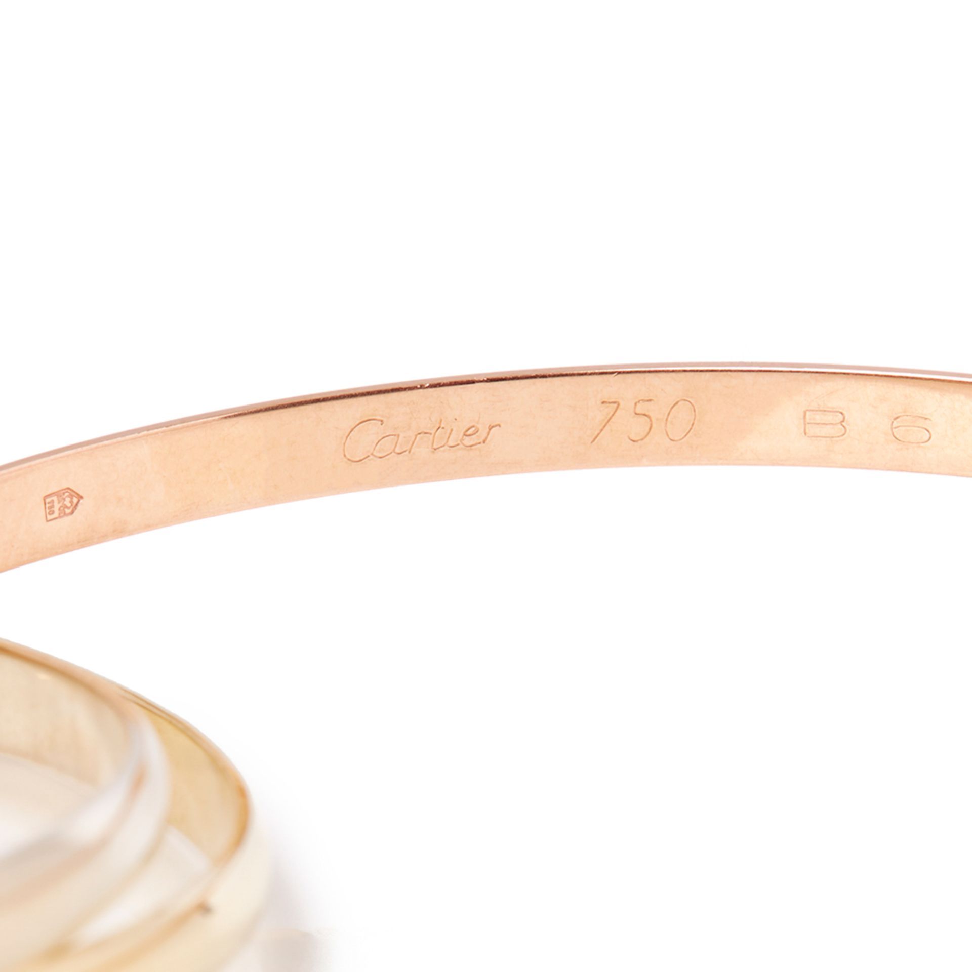 Cartier 18k Yellow, White & Rose Gold Trinity Bracelet - Image 5 of 10