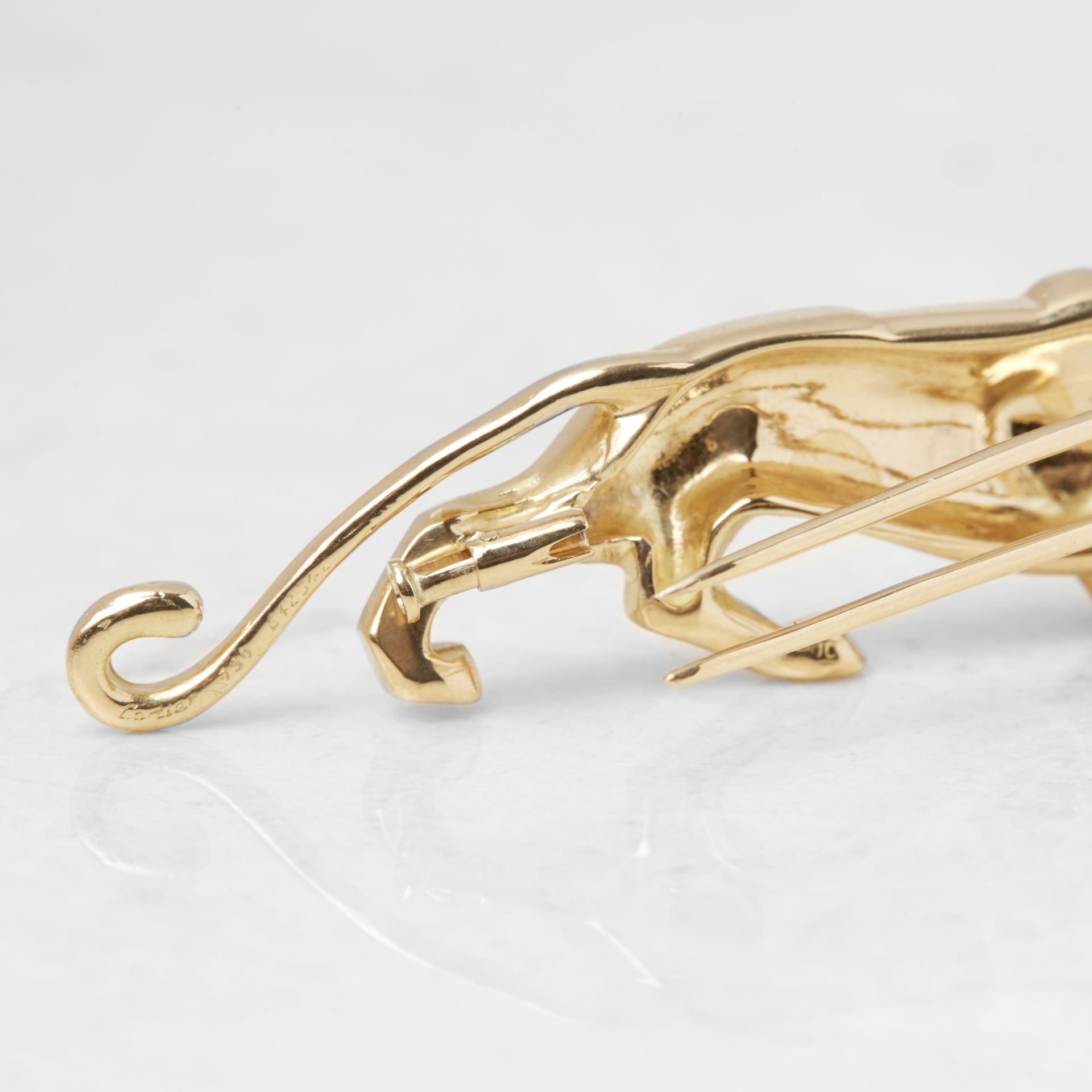 Cartier 18k Yellow Gold Panthre Brooch - Image 5 of 8