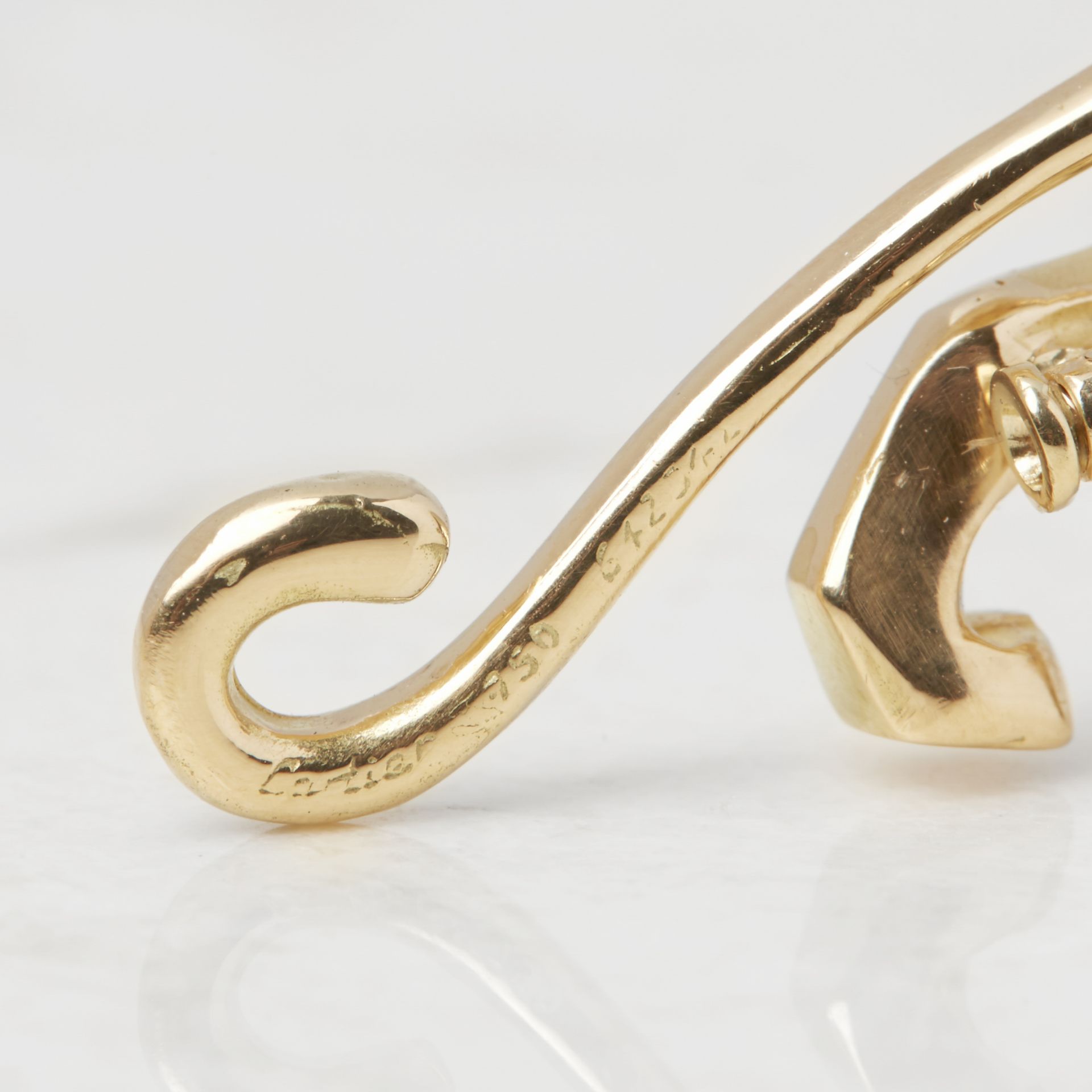 Cartier 18k Yellow Gold Panthre Brooch - Image 6 of 8