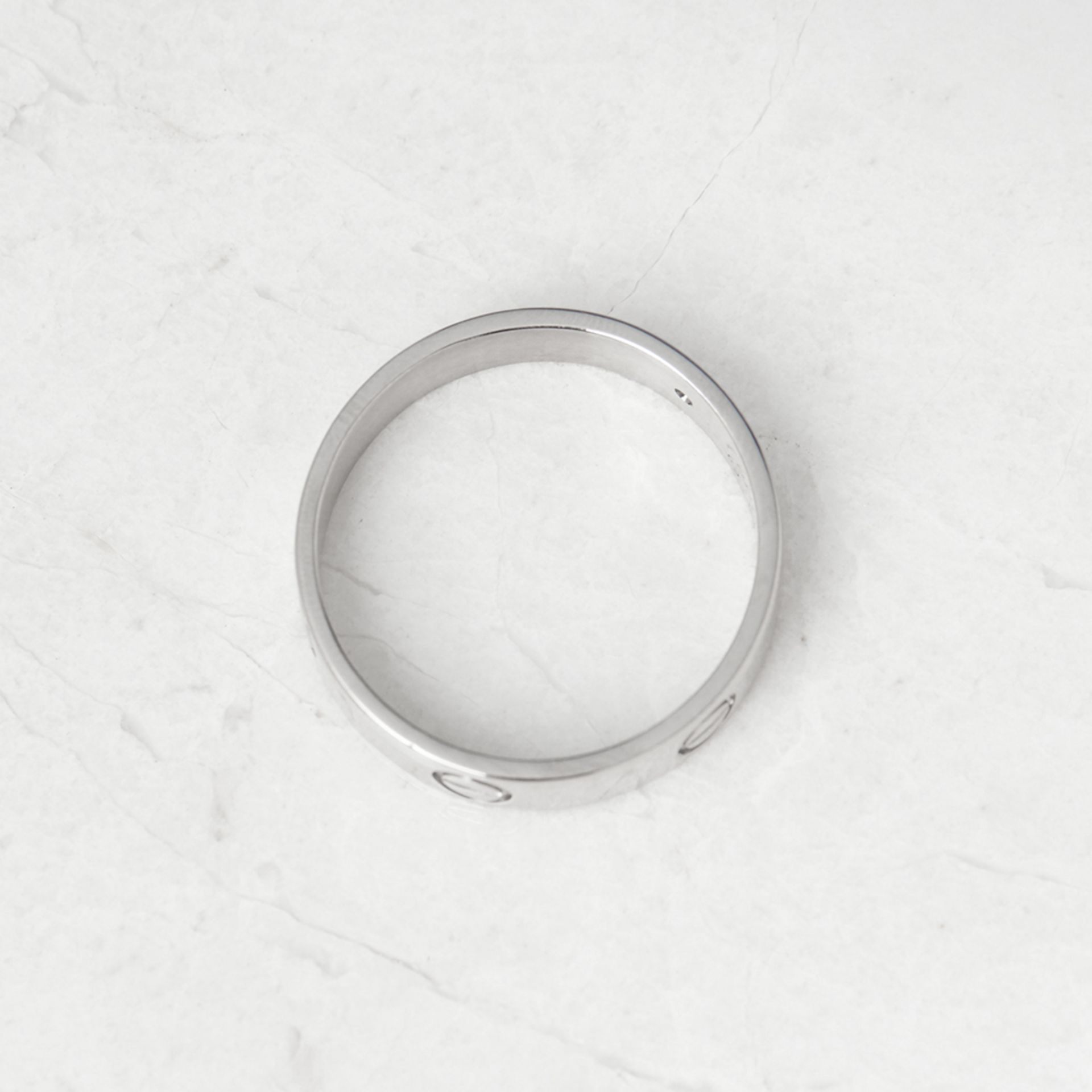 Cartier 18k White Gold Love Ring - Image 4 of 5