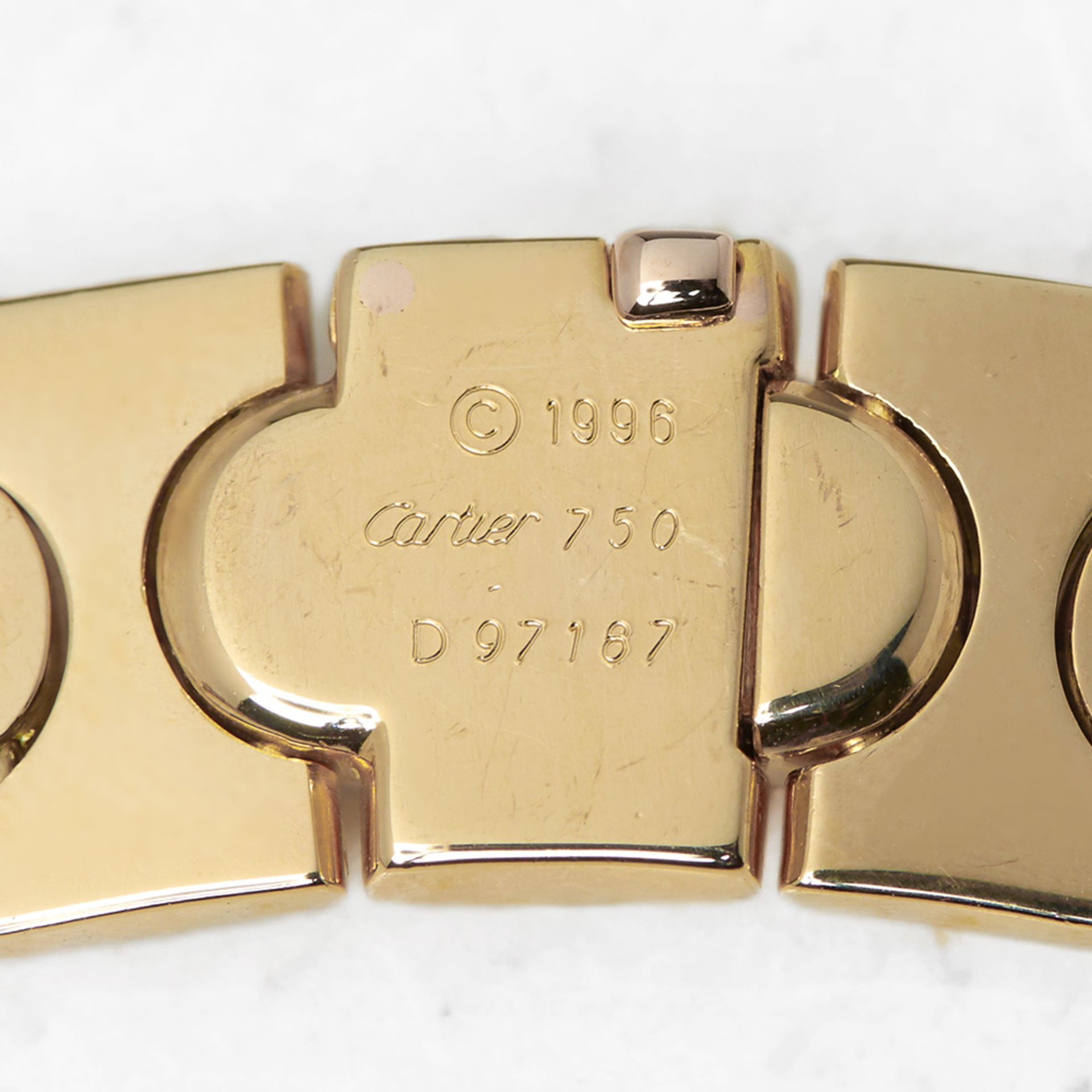 Cartier 18k Yellow Gold Oval Link Collar 0.70ct Diamond Panthre Necklace with Box & Papers - Image 4 of 7