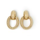 Cartier 18k Yellow Gold Door Knocker Earrings