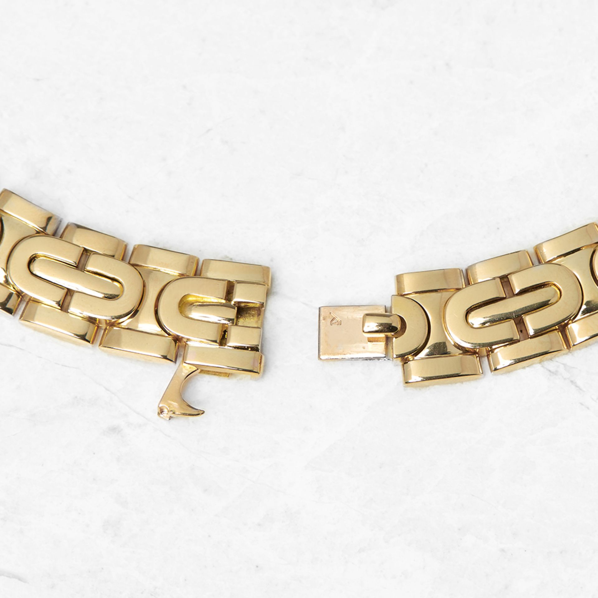 Cartier 18k Yellow Gold Oval Link Collar 0.70ct Diamond Panthre Necklace with Box & Papers - Image 3 of 7