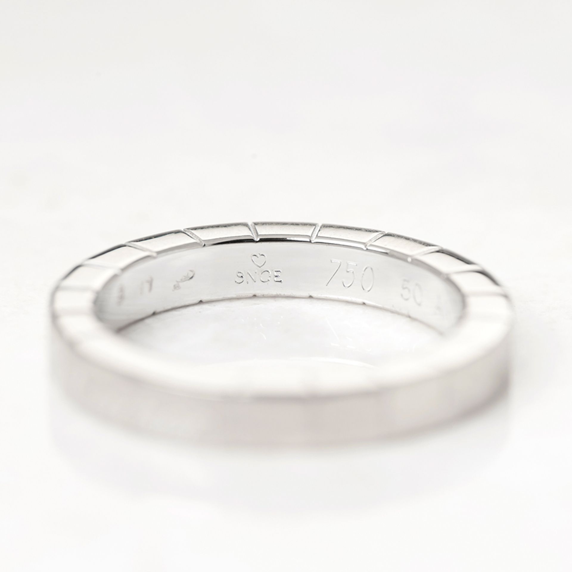 Cartier 18k White Gold Lanieres Ring - Image 7 of 7