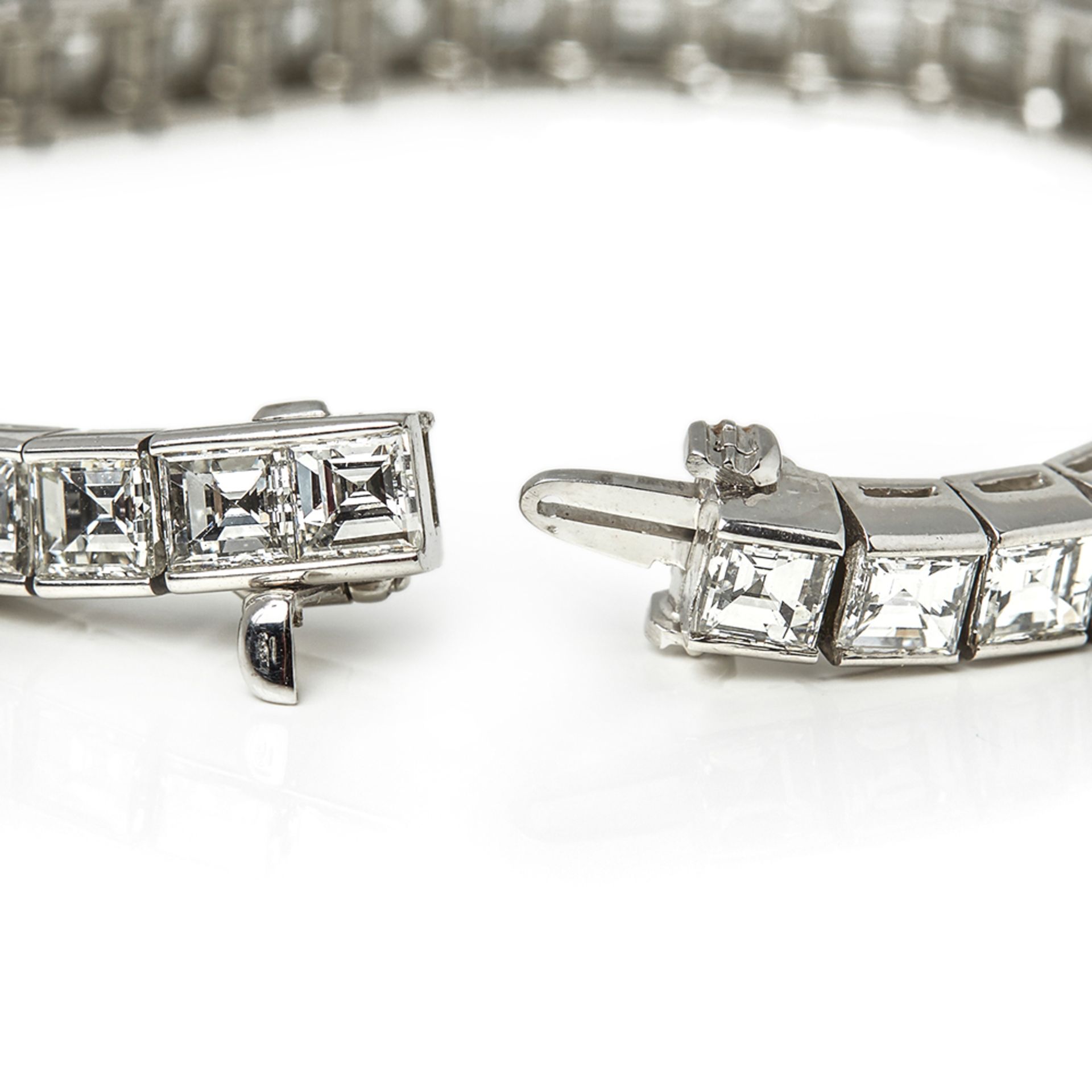 Cartier Platinum Diamond Tennis Bracelet - Bild 4 aus 8