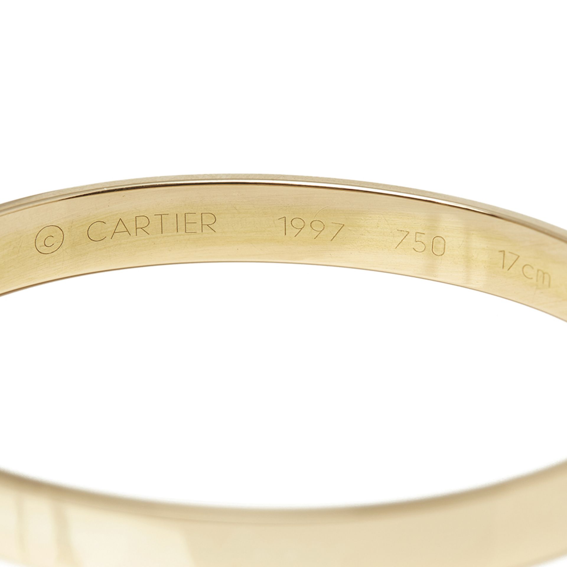 Cartier 18k Yellow Gold Diamond Anniversary Bracelet - Image 6 of 8