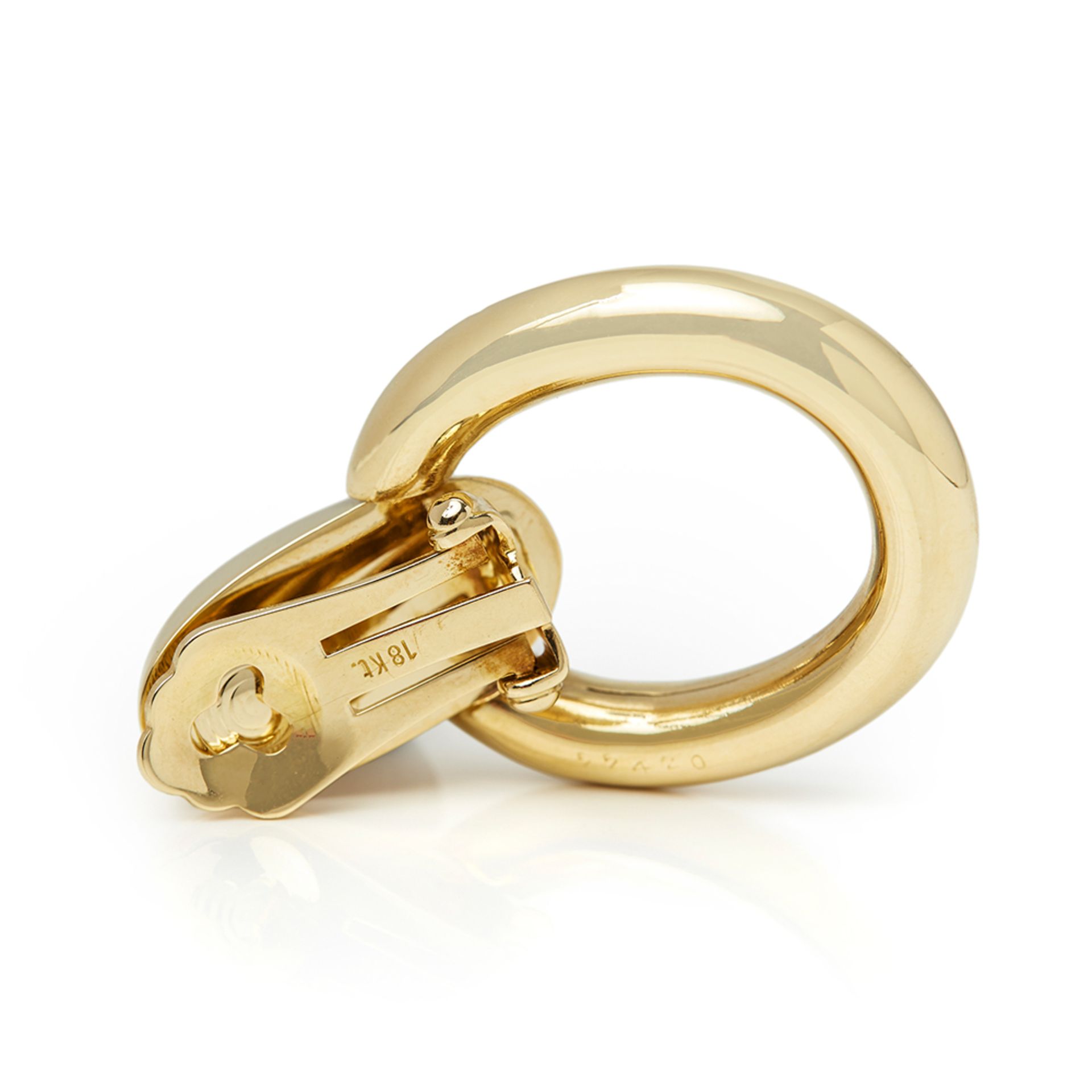 Cartier 18k Yellow Gold Door Knocker Earrings - Image 3 of 7