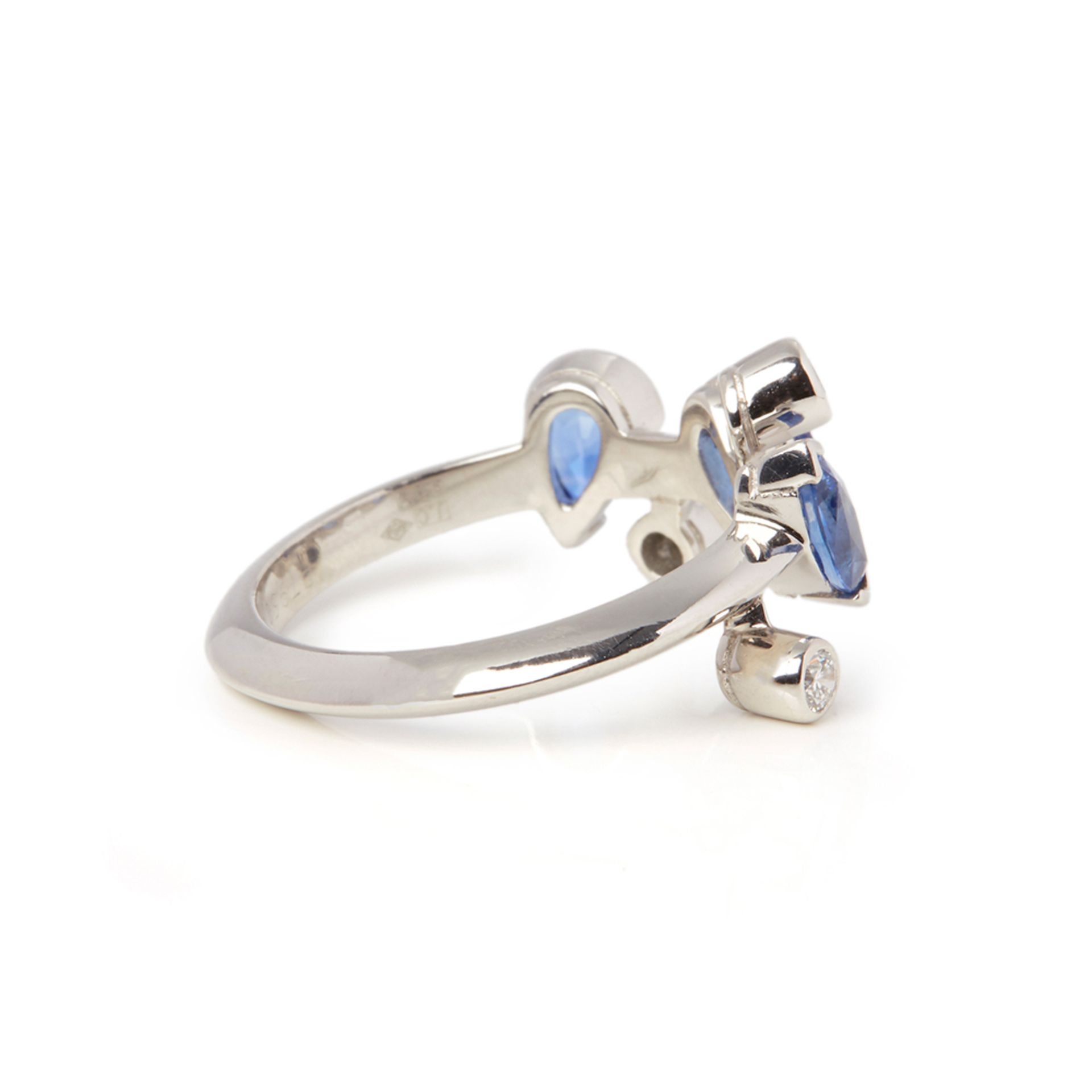 Cartier Platinum Sapphire & Diamond Meli Melo Ring - Image 4 of 9