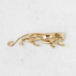 Cartier 18k Yellow Gold Panthre Brooch