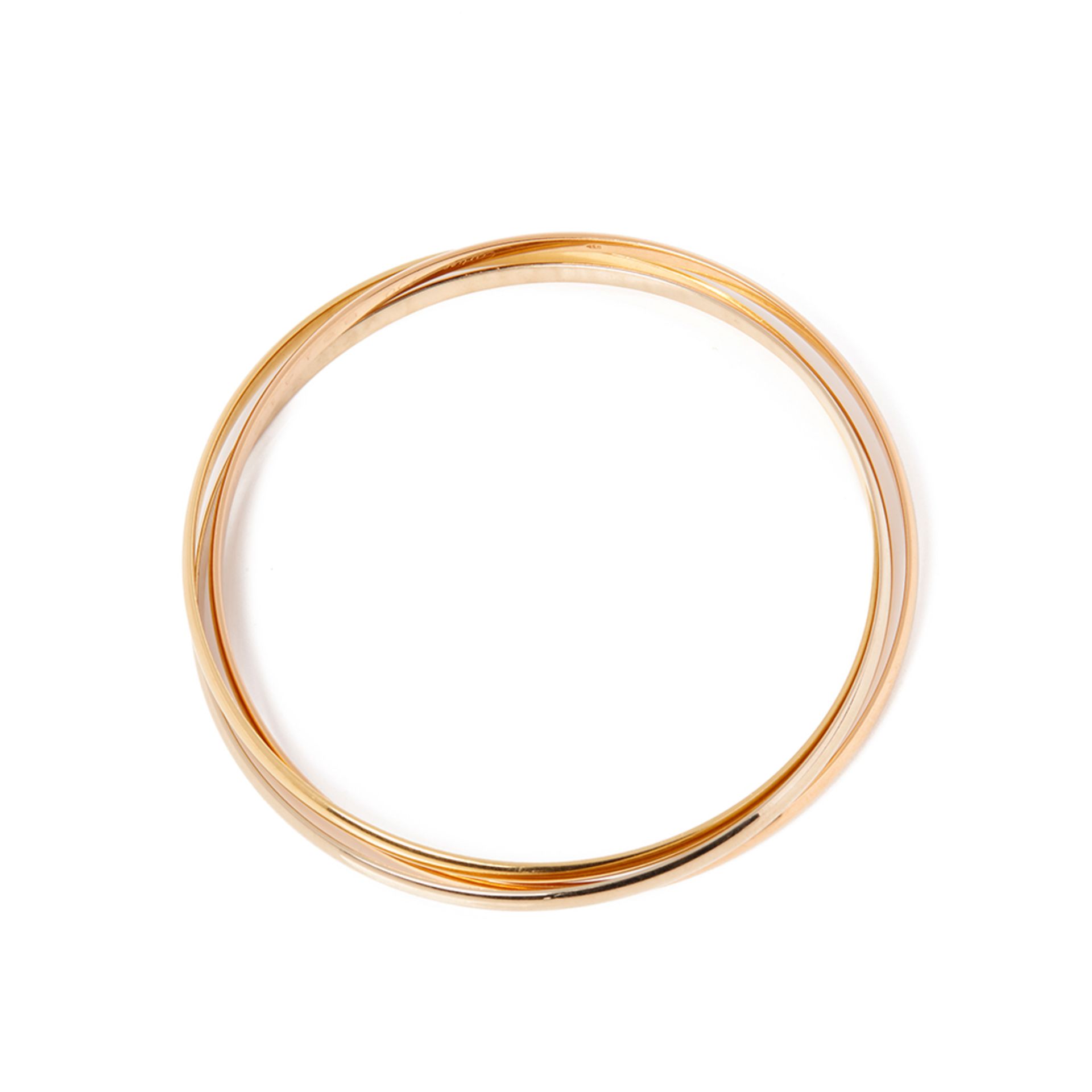 Cartier 18k Yellow, White & Rose Gold Trinity Bracelet - Image 4 of 10