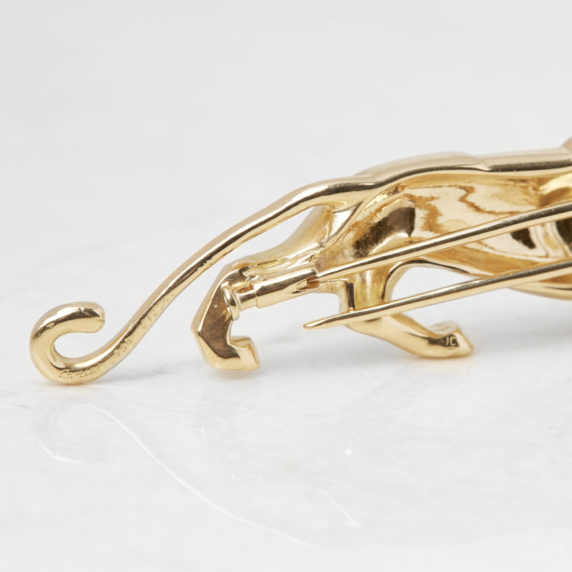 Cartier 18k Yellow Gold Panthre Brooch - Bild 4 aus 8