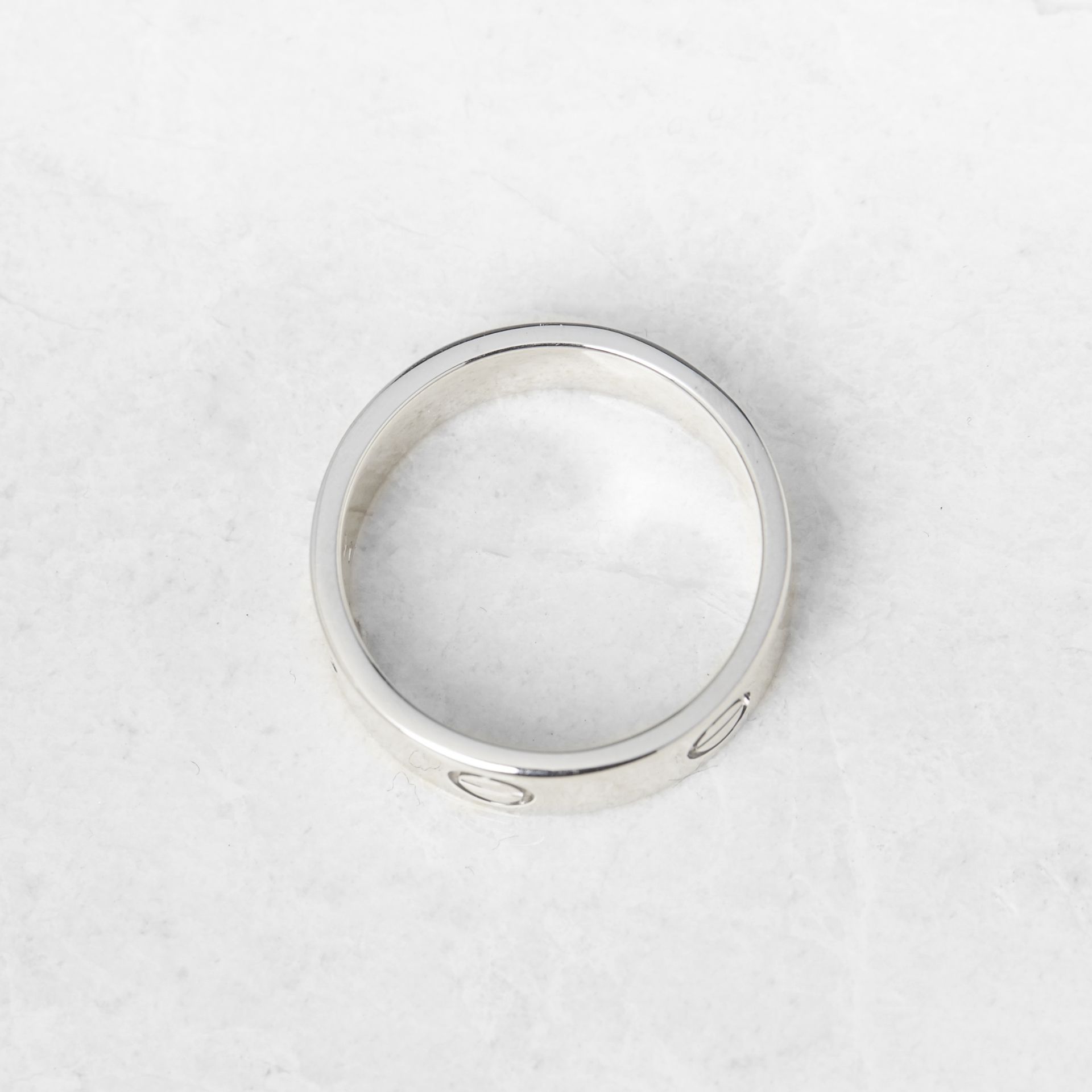 Cartier 18k White Gold Love Ring - Image 5 of 7