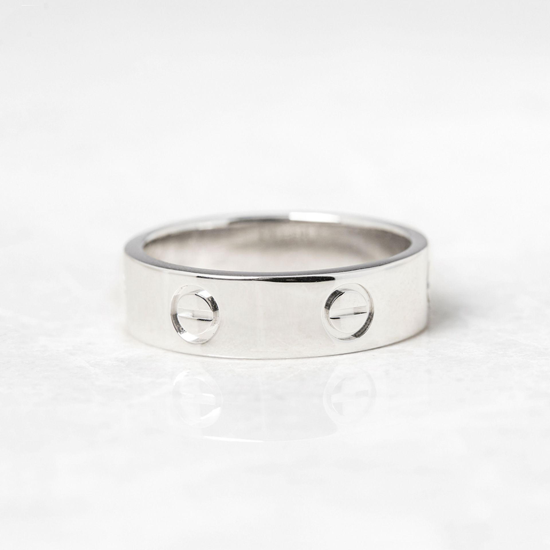 Cartier 18k White Gold Love Ring - Image 2 of 7