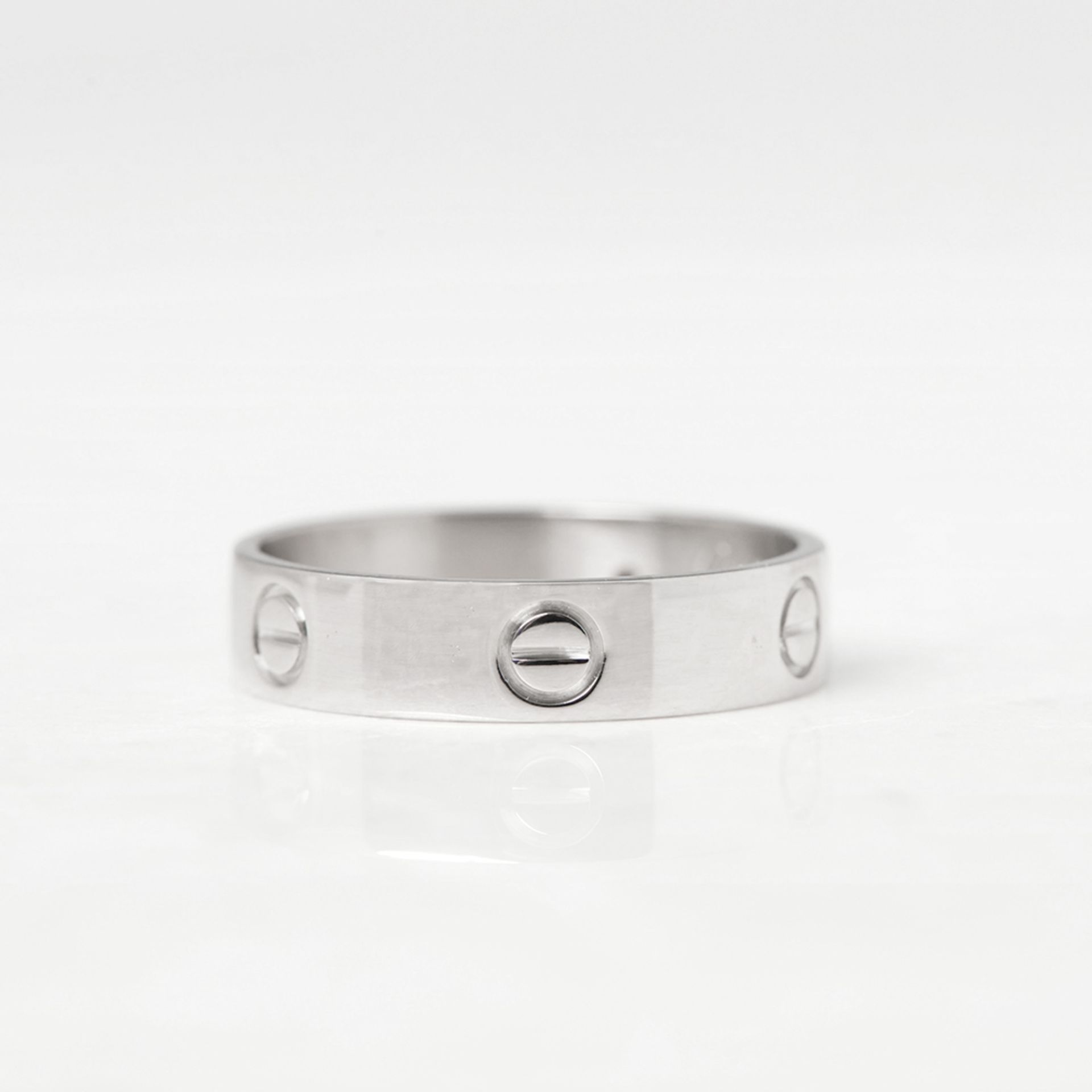 Cartier 18k White Gold Love Ring - Bild 2 aus 5