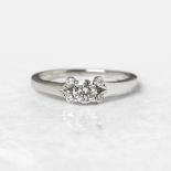 Cartier Platinum 0.32ct Diamond Ballerine Engagement Ring