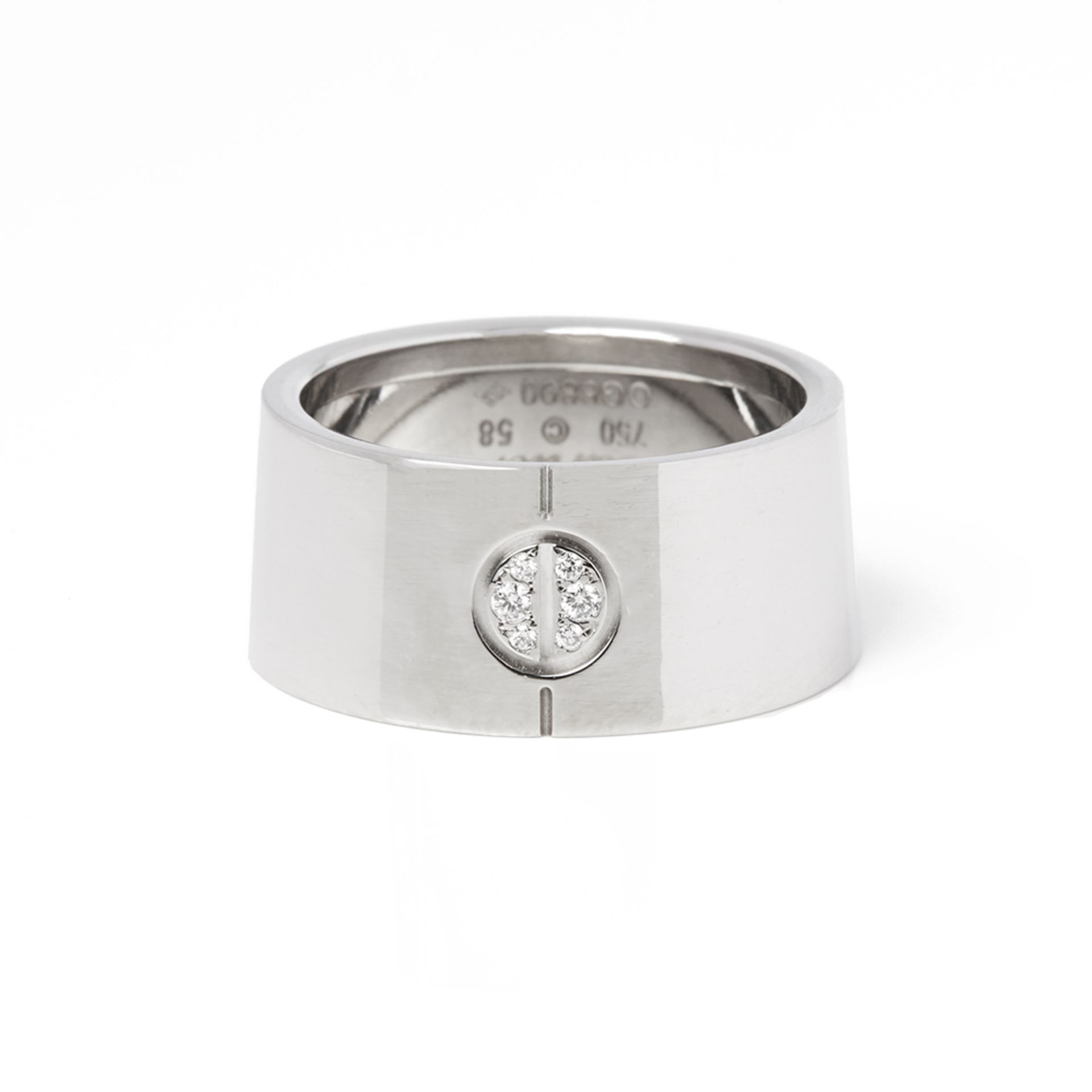 Cartier 18k White Gold Diamond High Love Ring - Image 2 of 5