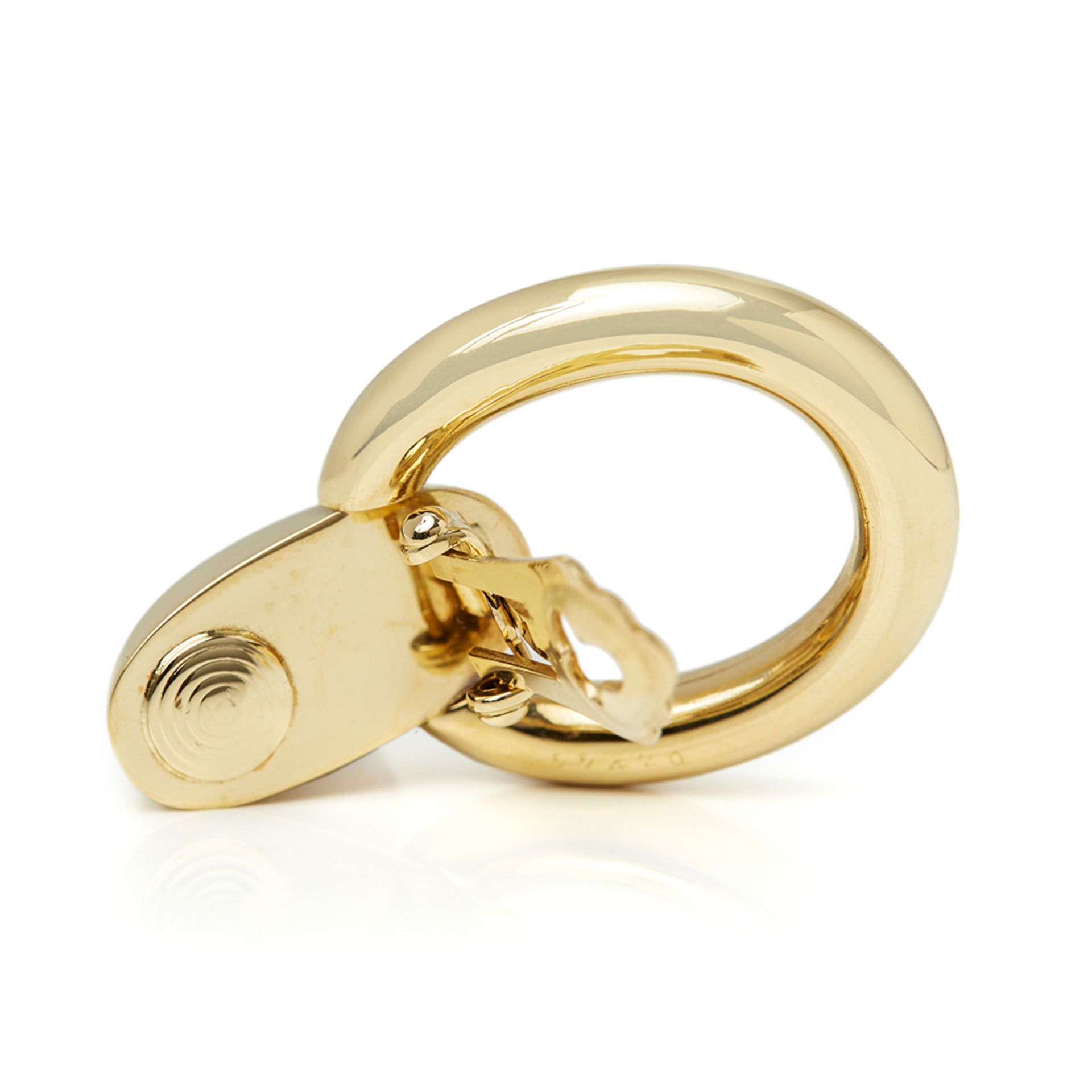 Cartier 18k Yellow Gold Door Knocker Earrings - Image 4 of 7