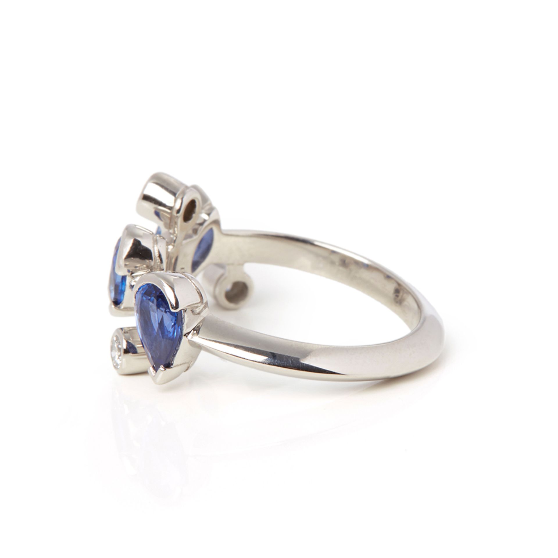 Cartier Platinum Sapphire & Diamond Meli Melo Ring - Image 3 of 9