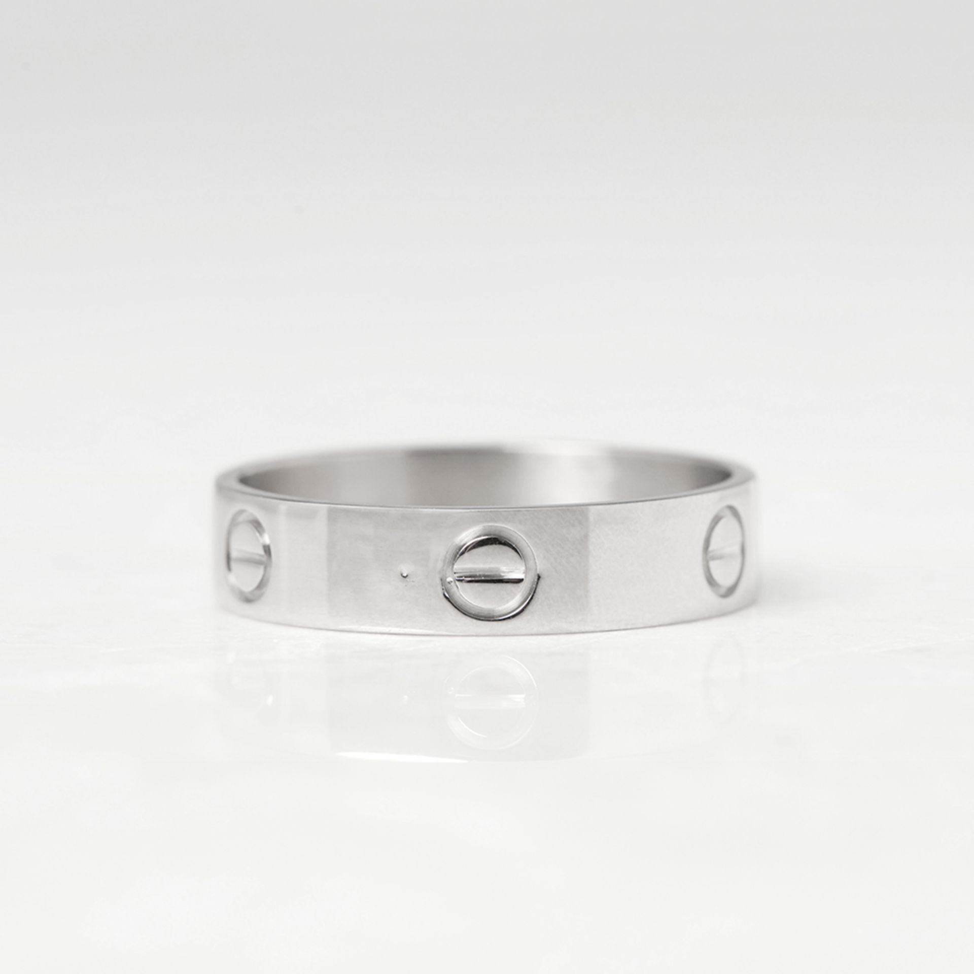 Cartier 18k White Gold Love Ring - Bild 3 aus 5