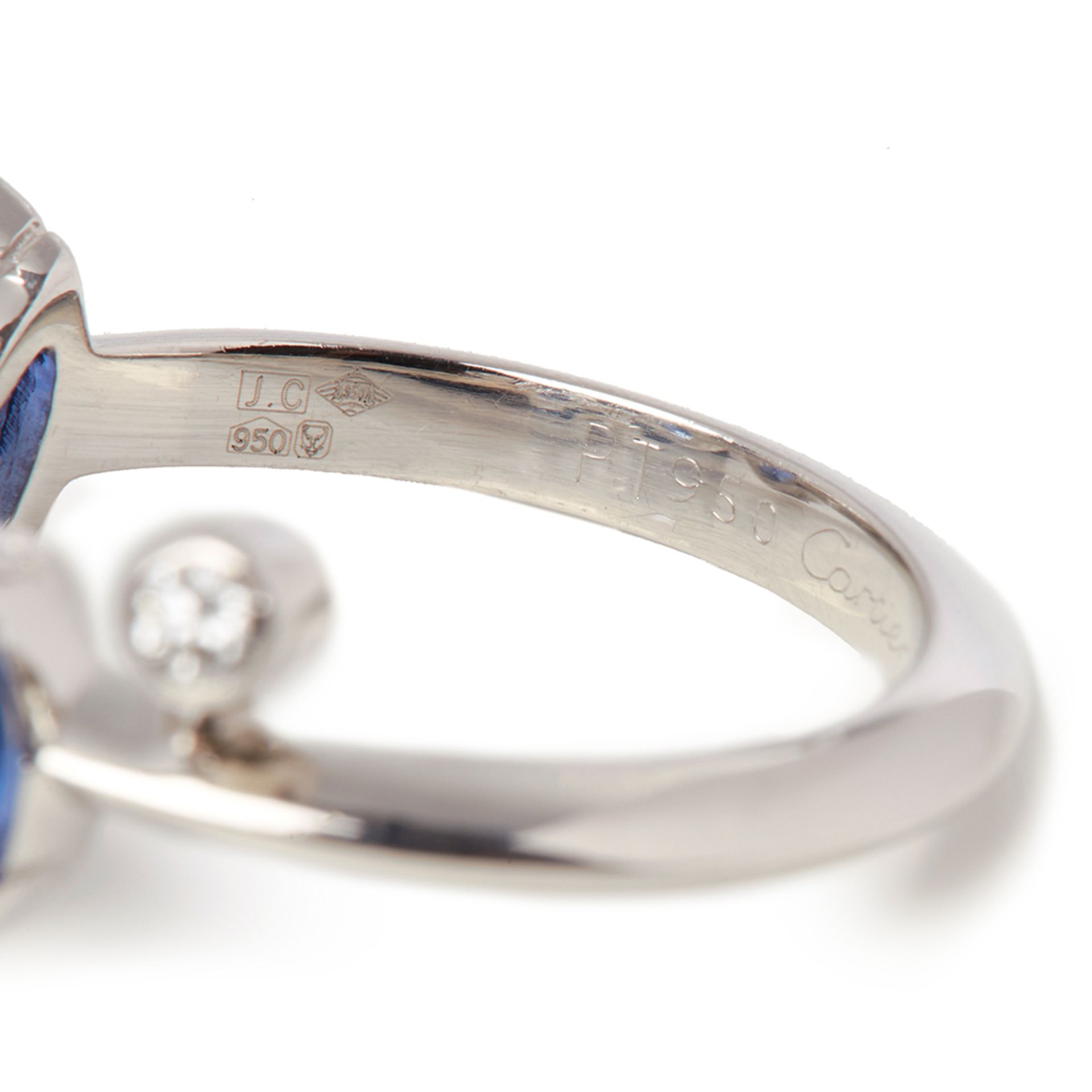 Cartier Platinum Sapphire & Diamond Meli Melo Ring - Image 6 of 9