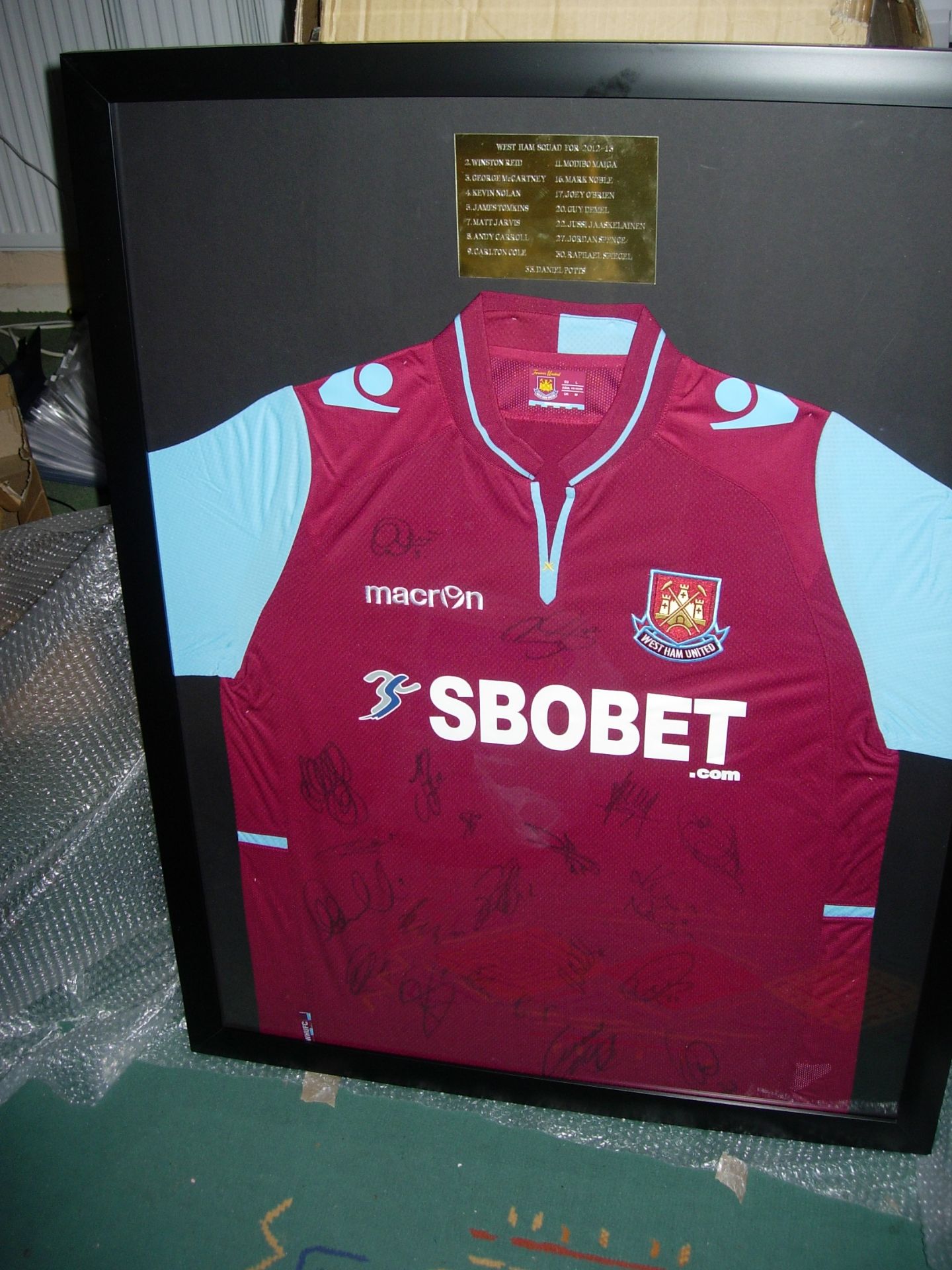 1 X Westham Utd Shirt